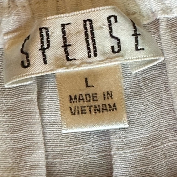 Spense Womens Peasant Boho Flowy Lightweight Blouse Bell Sleeves White Large - Picture 6 of 9